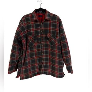 Van Heusen Winterweights Plaid Quilted Flannel Jacket